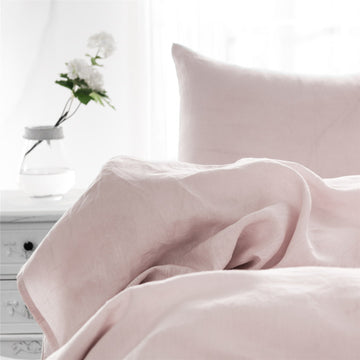 King Size Pillow Cases Set Of 2, Pink Pillow Cases Set Of 2, Pillow Cases King, Premium Soft Linen Pillow Case With Envelope Enclosure 20"X36" Pink Linen Linen
