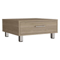 Coffee Table Albuquerque, One Drawer, Light Pine Finish Beige Particle Board