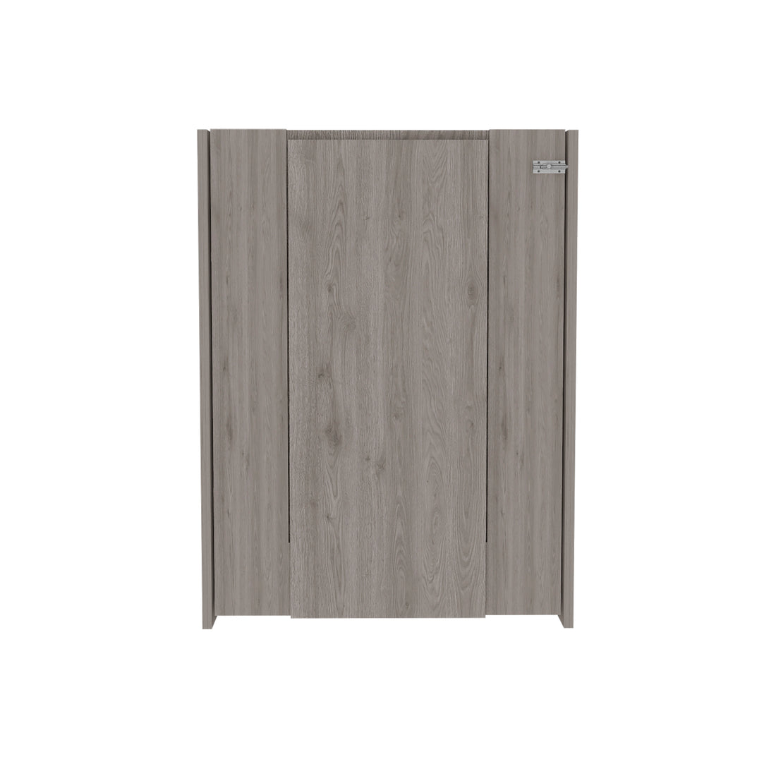 Foldable Table Tacoma, Seven Interior Shelves, Light Gray Finish Light Gray Particle Board