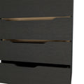 Dresser Oboe, Superior Top, Four Drawers, Black Wengue Light Oak Finish Light Oak Particle Board