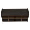 Shoe Rack Augusta, Eight Shoe Capacity, Espresso Mahogany Finish Espresso Particle Board