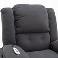 Massage Recliner,Power Lift Chair For Elderly With Adjustable Massage And Heating Function,Recliner Chair With Infinite Position And Side Pocket For Living Room ,Gray Gray Foam Corduroy