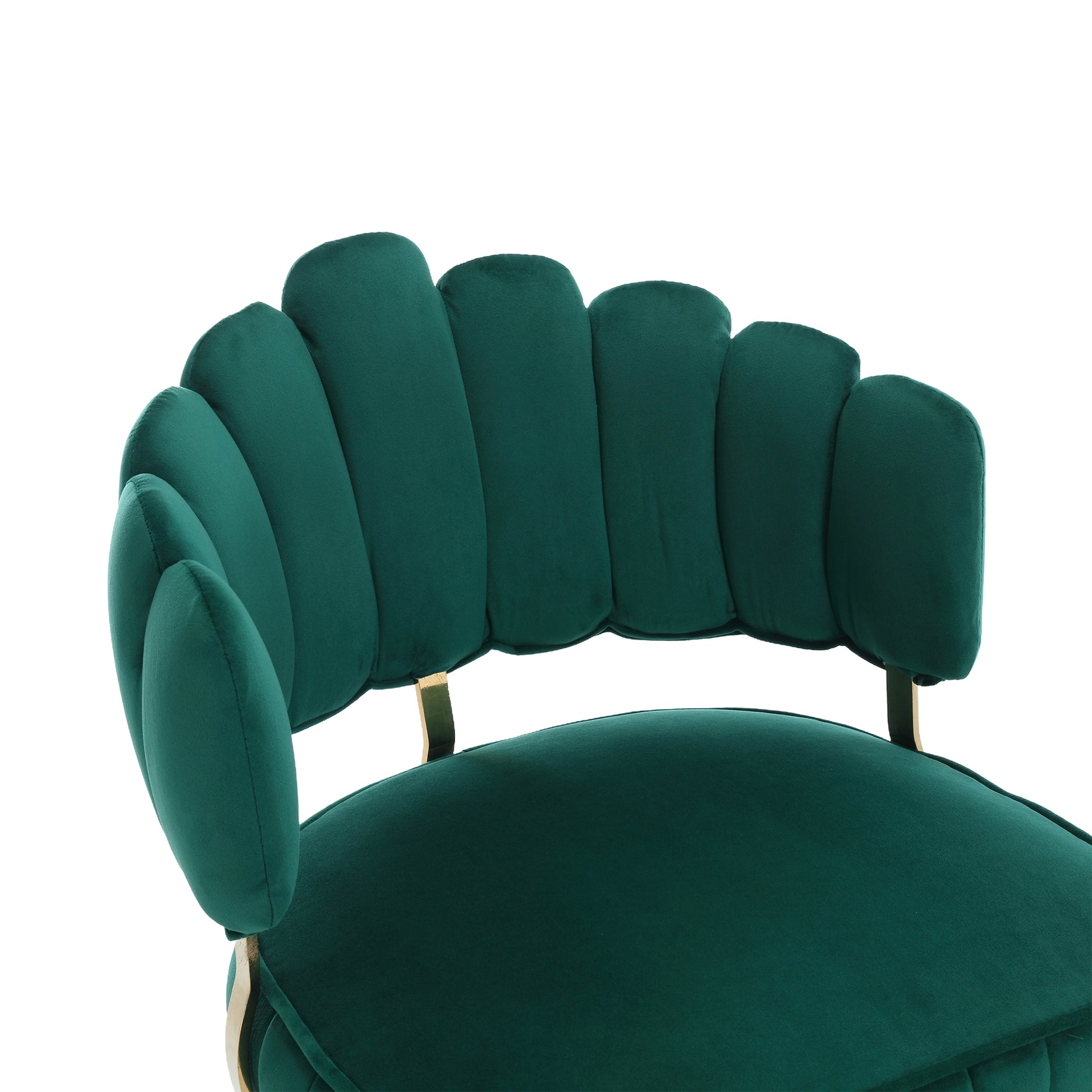 Coolmore Swivel Bar Stools Set Of 2 Adjustable Counter Height Chairs With Footrest For Kitchen, Dining Room Emerald Velvet