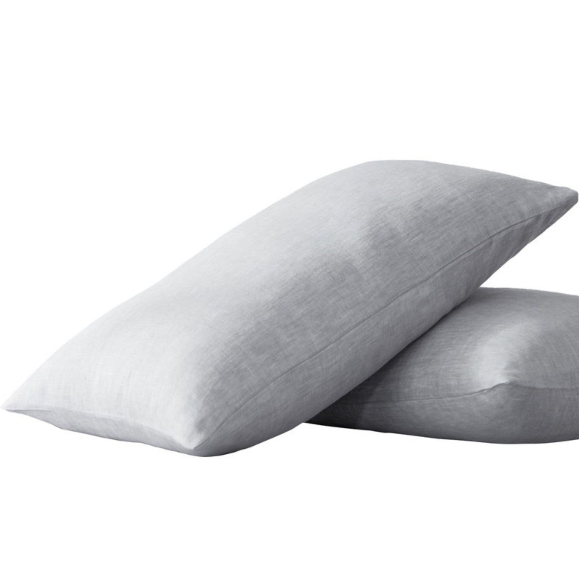 King Size Pillow Cases Set Of 2, King Pillow Cases Set Of 2, Pillow Cases King, Premium Soft Linen Pillow Case With Envelope Enclosure 20"X36", Cloud White Linen Linen