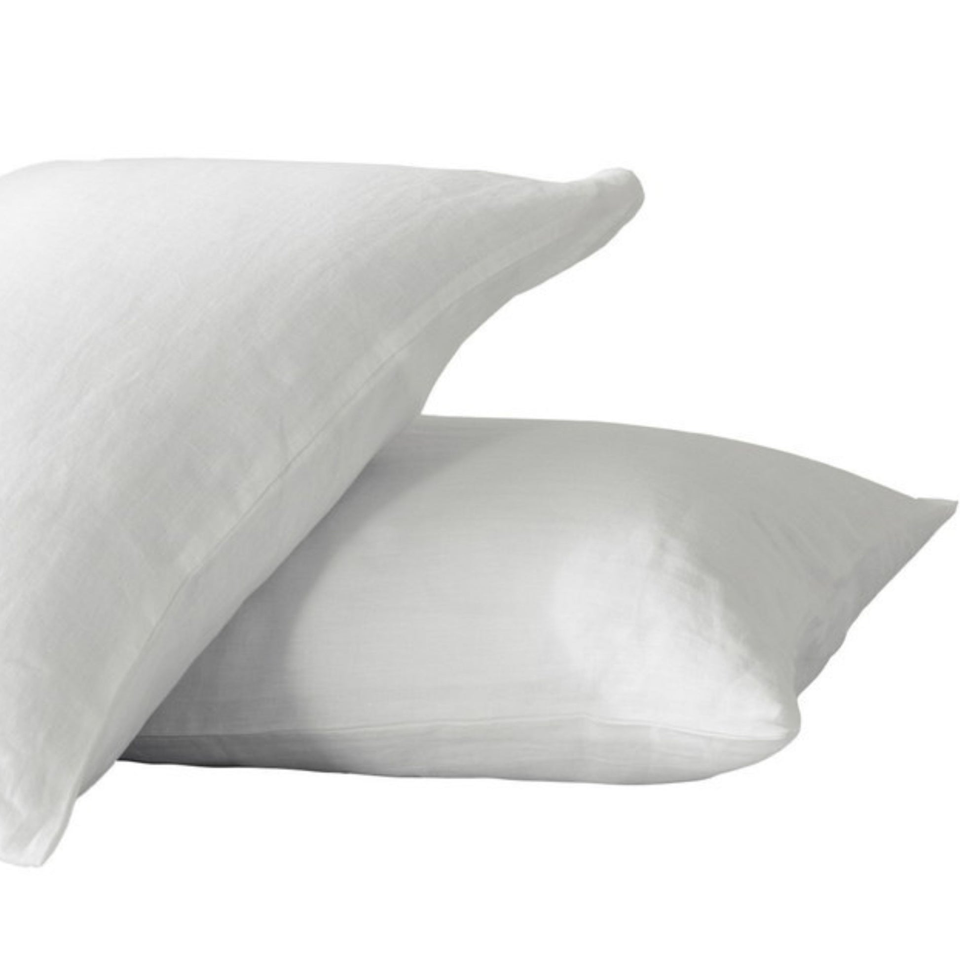 King Size Pillow Cases Set Of 2, Soft White Pillow Cases Set Of 2, Pillow Cases King, Premium Soft Linen Pillow Case With Envelope Enclosure 20"X36" White Linen Linen