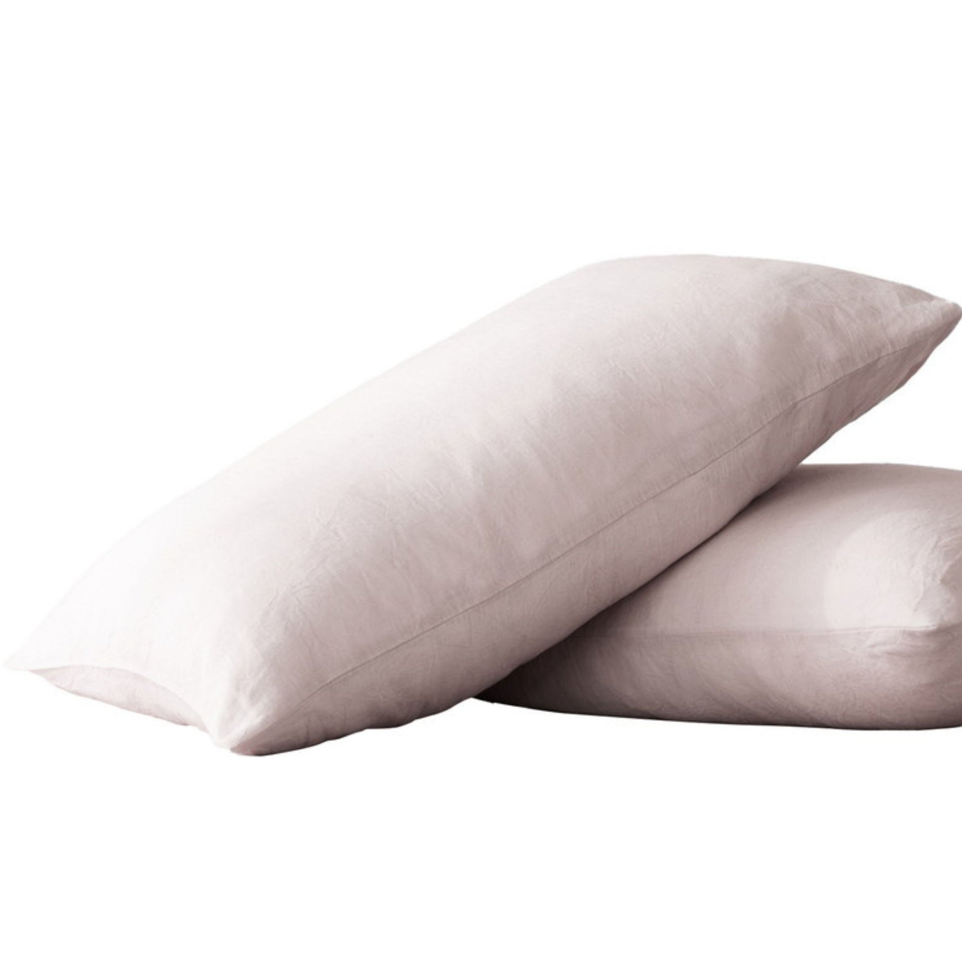 Pillow Cases Standard Size, Pink Pillow Cases Set Of 2, Pillowcases Standard, Premium Soft Linen Pillow Case With Envelope Enclosure 20"X27" Pink Linen Linen
