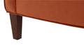 Alina Burnt Orange Velvet Accent Arm Chair Orange Foam Velvet