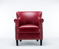 Hadley Red Club Chair Red Foam Polyester Blend