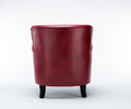 Hadley Red Club Chair Red Foam Polyester Blend