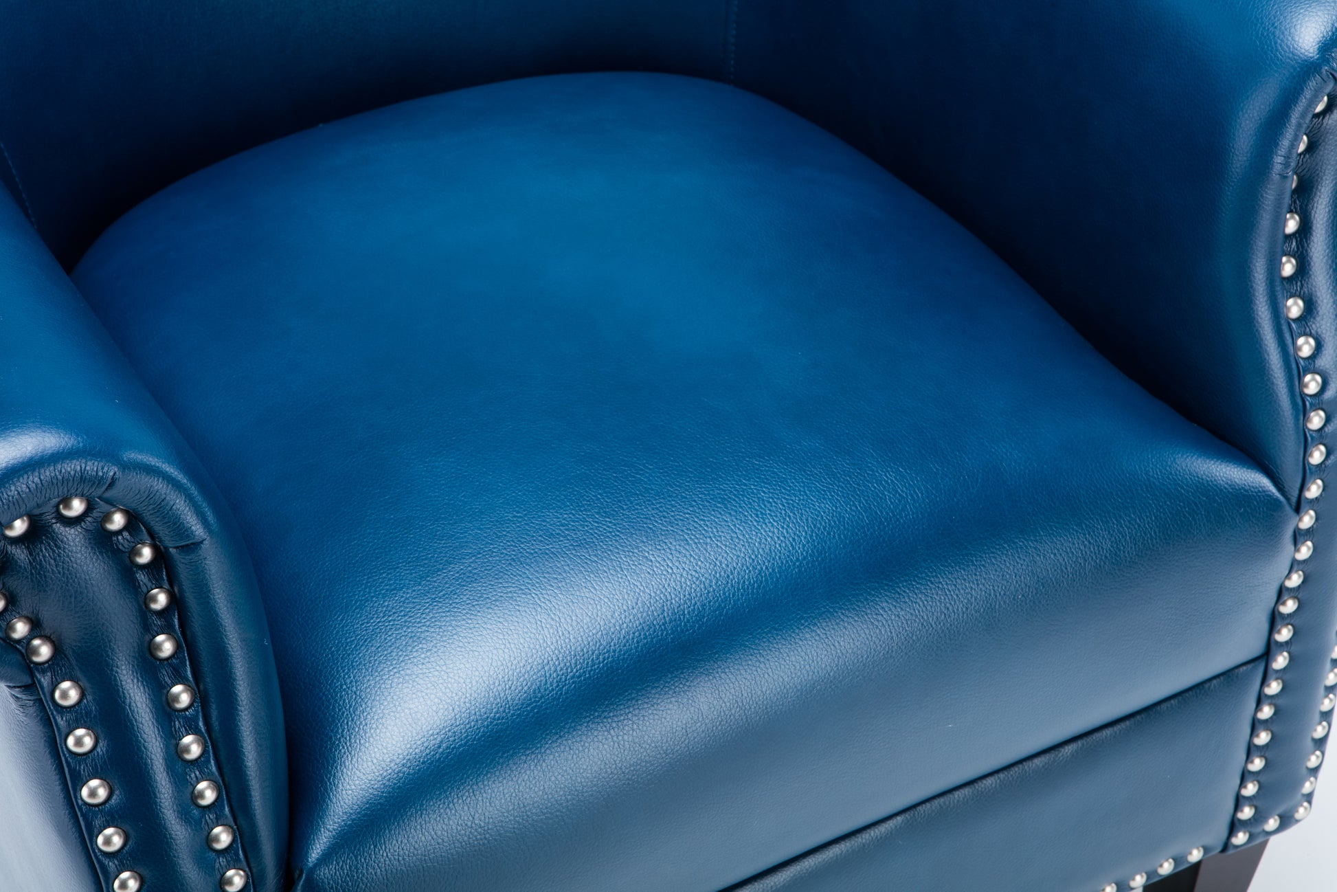 Hadley Navy Blue Club Chair Navy Blue Foam Polyester Blend