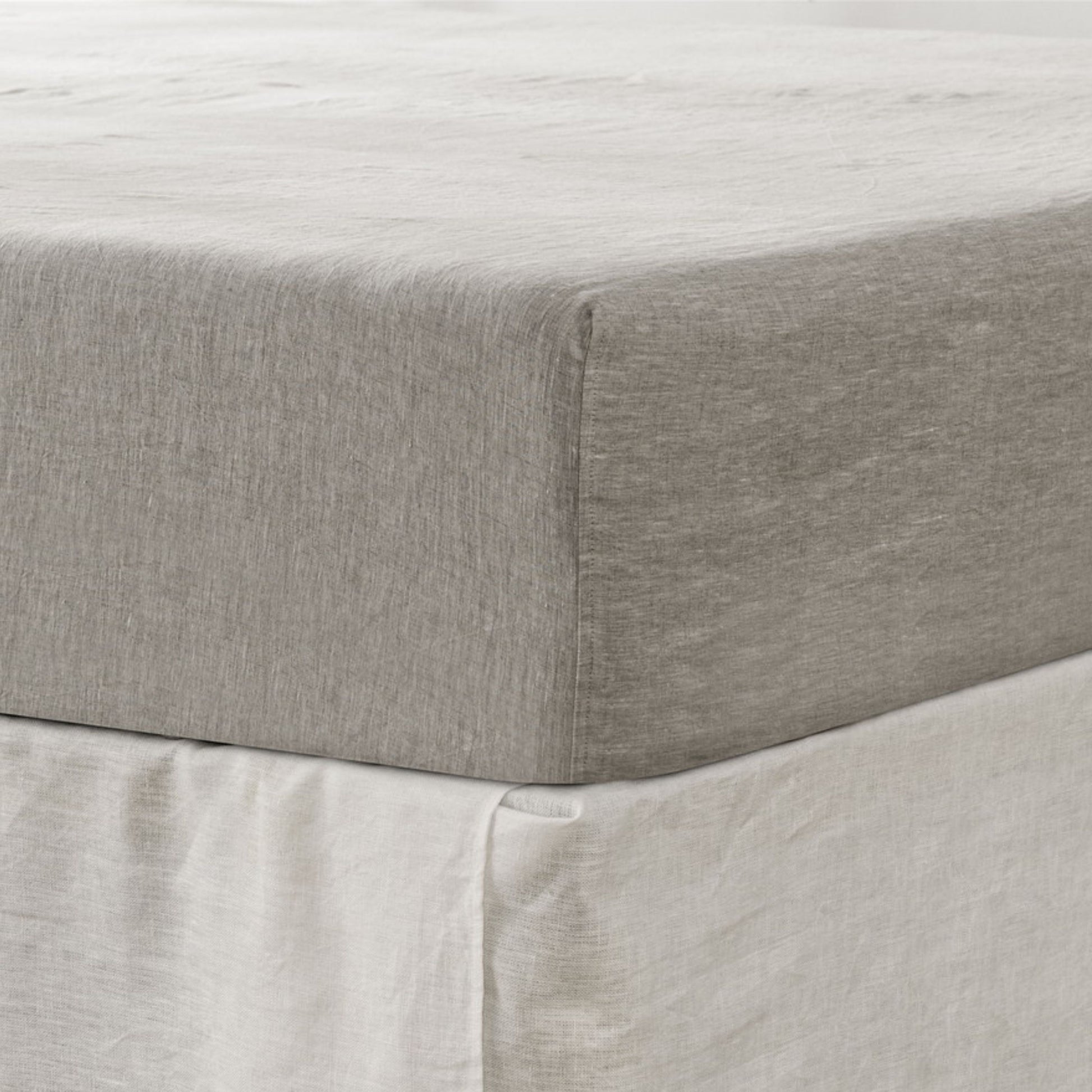 California King Fitted Sheet 1 Pc, California King Sheets, Linen Sheets, Hotel Sheets,& Fade Resistant Cal King Sheets Greige Greige Linen Linen