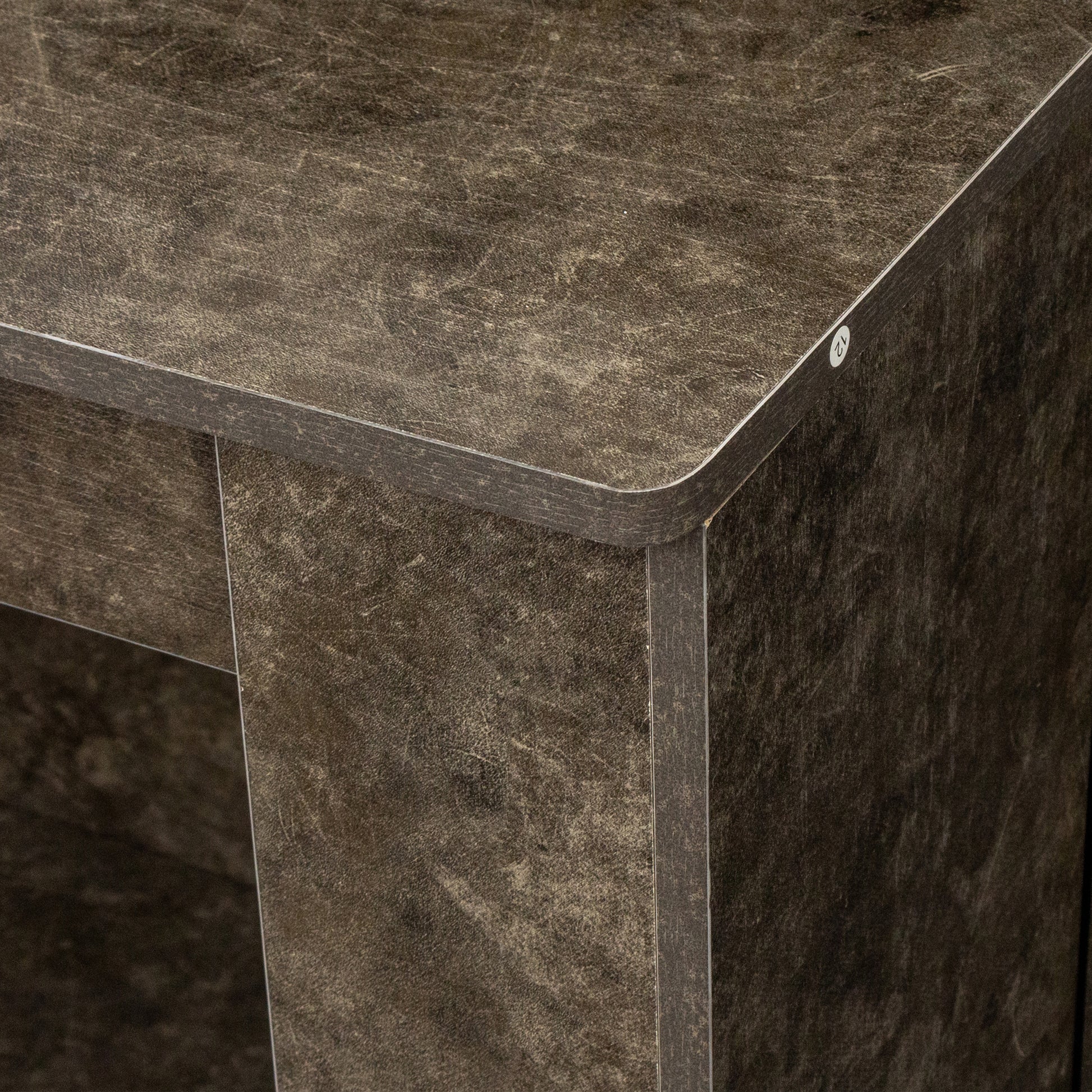 Modern Extendable Dining Table With Storage Marble Mdf