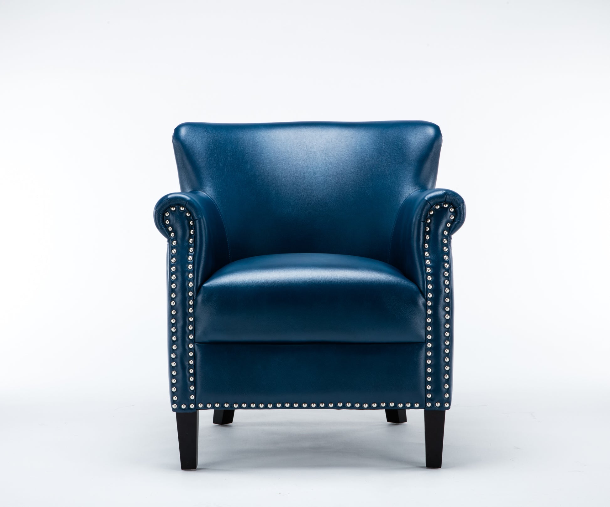 Hadley Navy Blue Club Chair Navy Blue Foam Polyester Blend