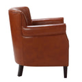 Hadley Caramel Club Chair Caramel Foam Polyester Blend