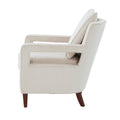 Alina Sea Oat Velvet Accent Arm Chair Beige Foam Velvet