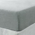 California King Fitted Sheet 1 Pc, California King Sheets, Linen Sheets, Hotel Sheets,& Fade Resistant Cal King Sheets Sea Glass Grey Linen Linen