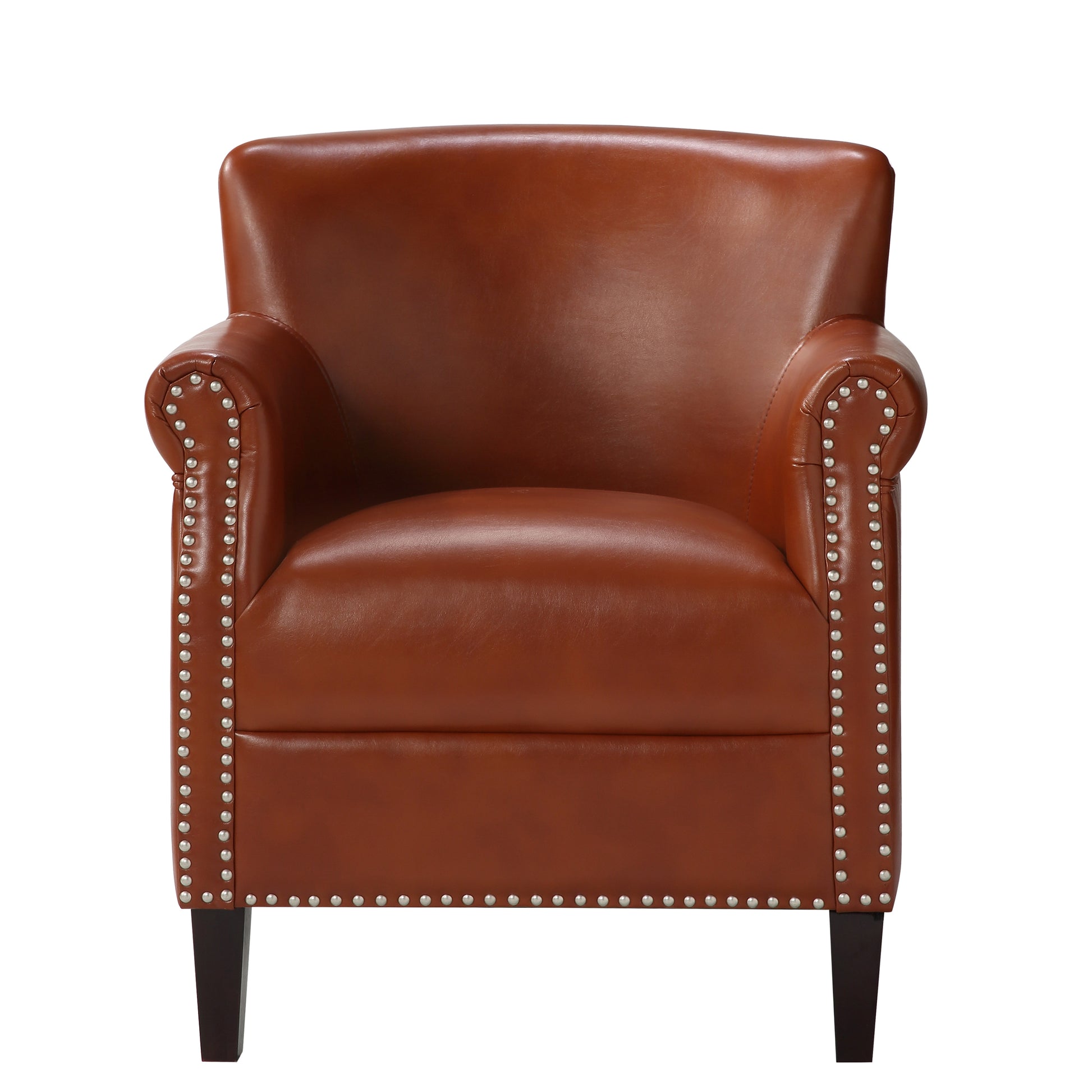 Hadley Caramel Club Chair Caramel Foam Polyester Blend