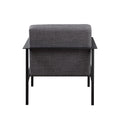 Millie Charcoal Stationary Metal Accent Chair Charcoal Foam Polyester