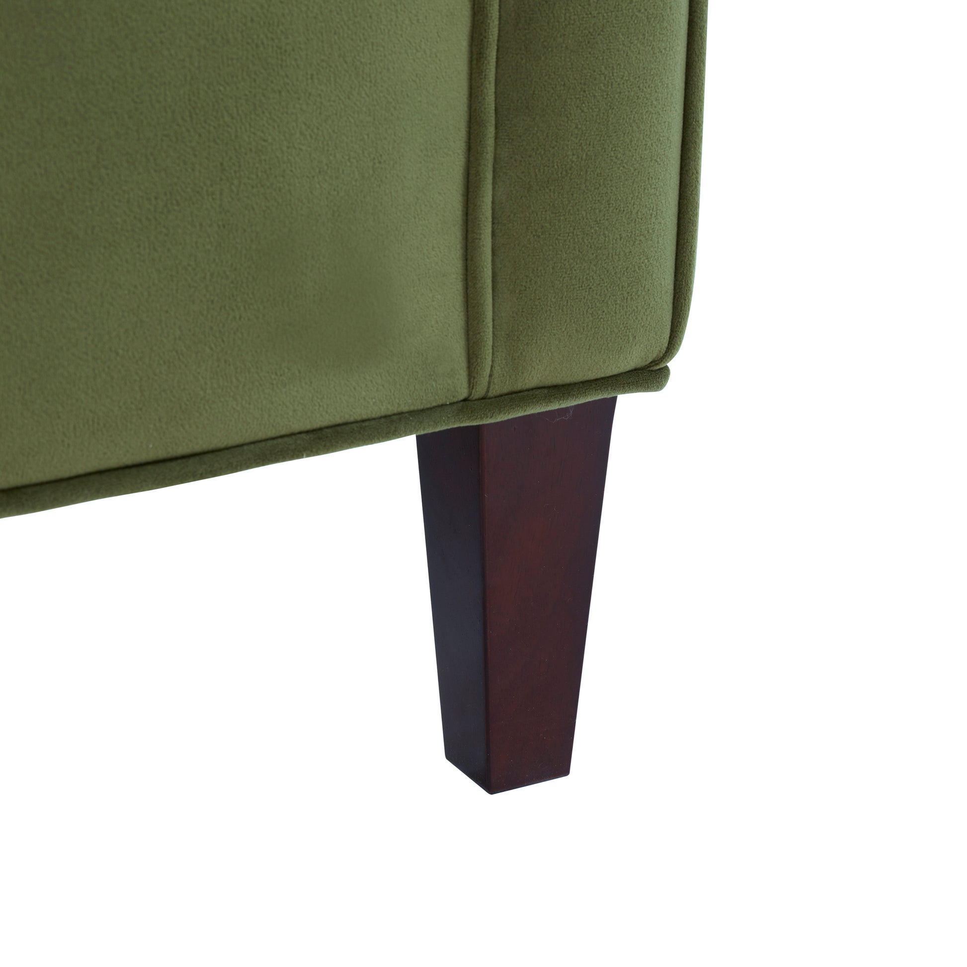 Alina Green Velvet Accent Arm Chair Green Foam Velvet
