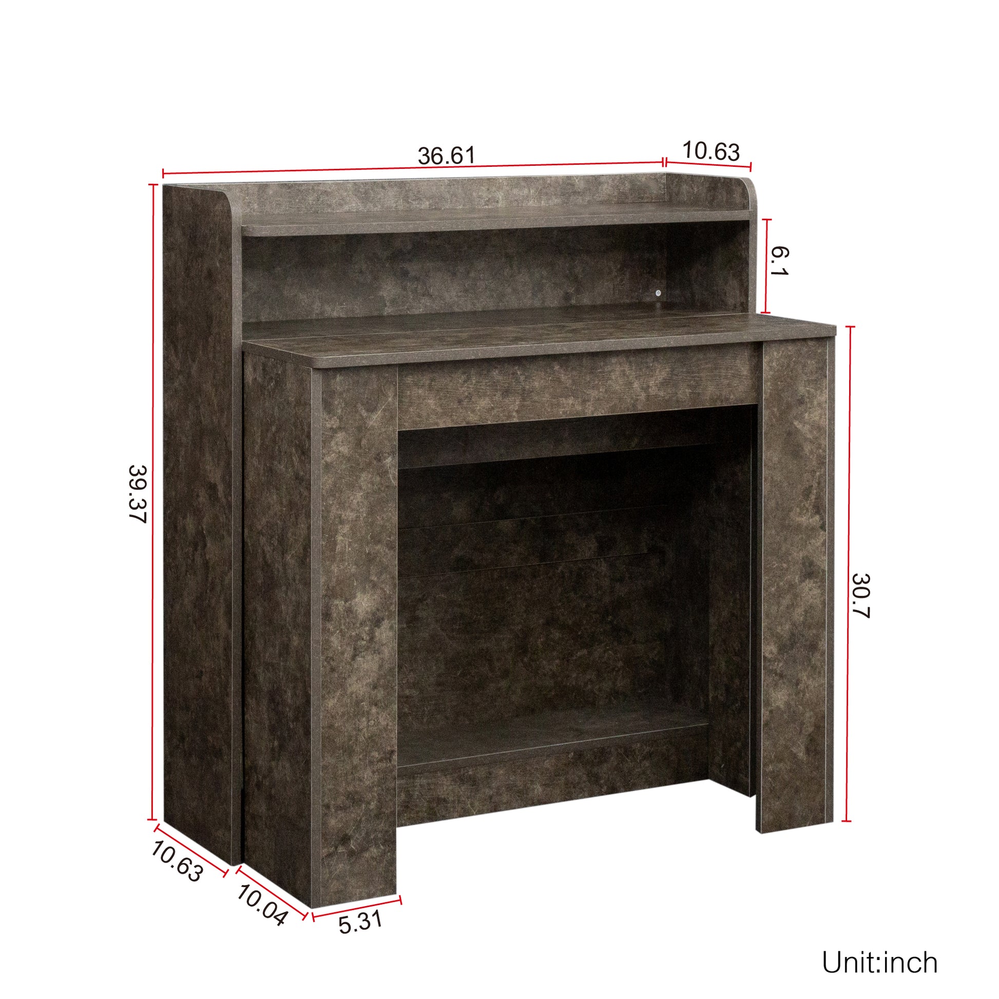 Modern Extendable Dining Table With Storage Marble Mdf