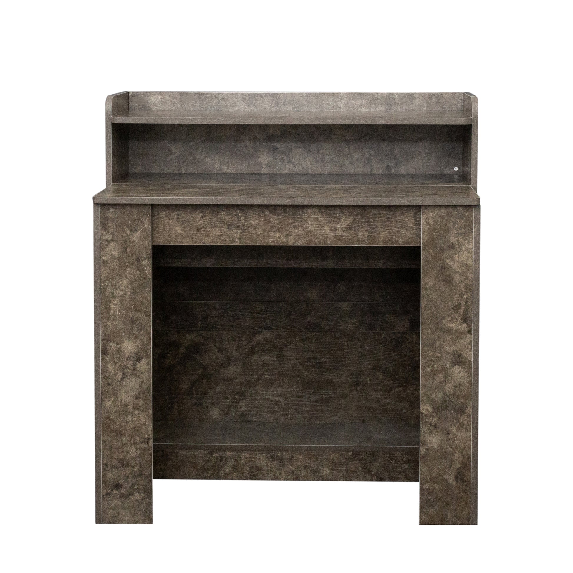 Modern Extendable Dining Table With Storage Marble Mdf