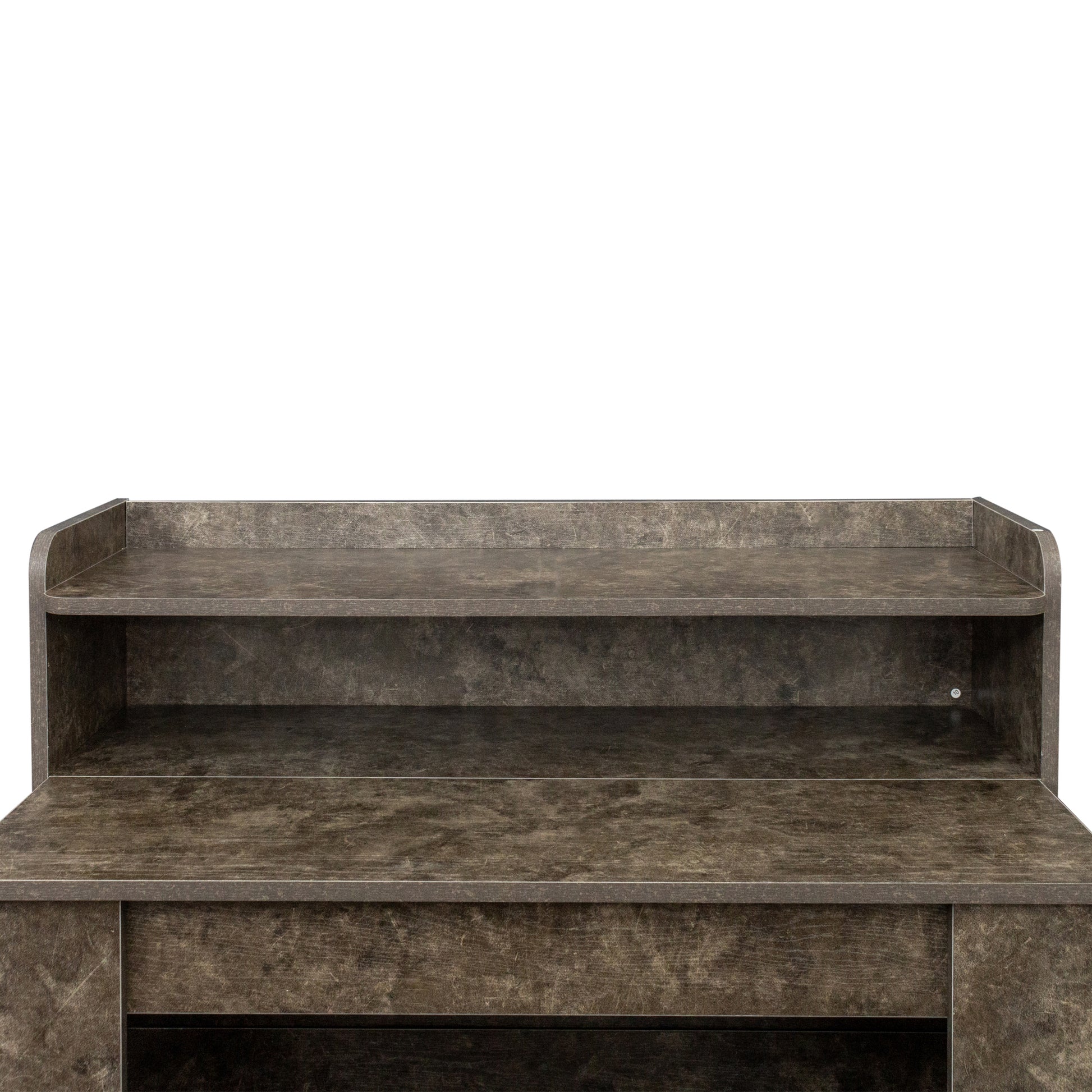 Modern Extendable Dining Table With Storage Marble Mdf