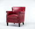 Hadley Red Club Chair Red Foam Polyester Blend