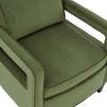 Alina Green Velvet Accent Arm Chair Green Foam Velvet