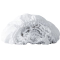 Fitted Queen Sheet 1 Pc, Bed Sheets Queen Size, Linen Sheets Queen Size, Hotel Sheets, White Sheets,& Fade Resistant Queen Sheets White Linen Linen