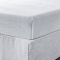 Fitted Queen Sheet 1 Pc, Bed Sheets Queen Size, Linen Sheets Queen Size, Hotel Sheets, White Sheets,& Fade Resistant Queen Sheets White Linen Linen
