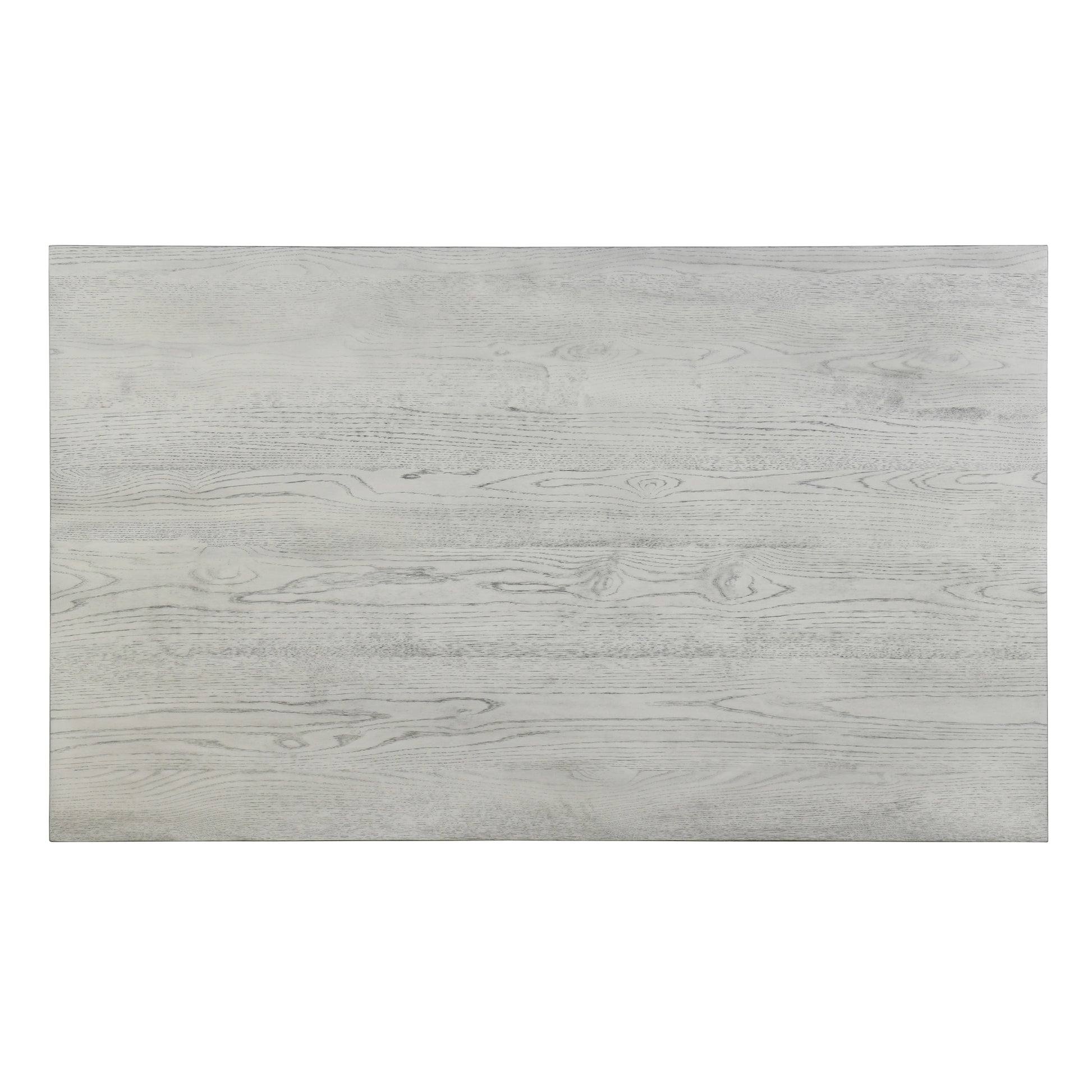 6 Piece Retro 59"L Rectangular Dining Table Set, Table With Unique Legs And 4 Upholstered Chairs & 1 Bench For Dining Room And Kitchen White Wood Dining Room Distressed Finish Rubberwood Rectangular Dining Table With Chair And Bench Upholstered Chair