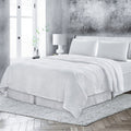 4 Pcs King Bedding Set, Premium Linen Bedding Sheets & Pillowcases, Bed In A Bag King Size Bed Set, White Bedding Sheet & Pillowcase Sets White Linen Linen