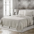 4 Pcs California King Bed Set, Premium Linen Bedding Sheets & Pillowcases, California King Bed In A Bag, Greige Bedding Sheet & Pillowcase Sets Greige Linen Linen