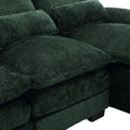 United We Win Modern Large Chenille Fabric U Shape Sectional Sofa Emerald Chenille