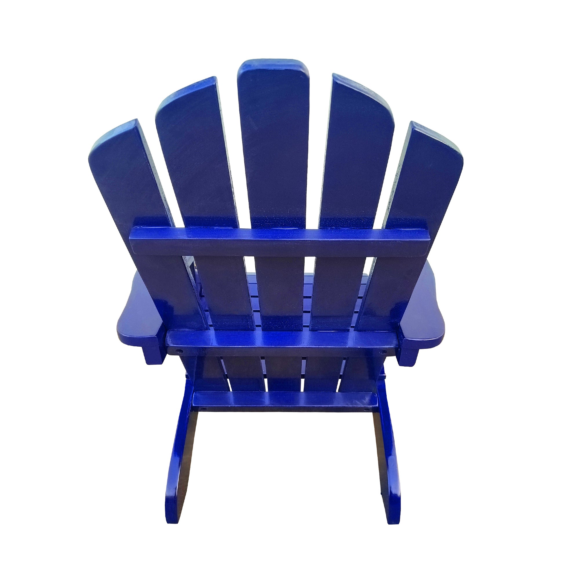 Outdoor Or Indoor Wood Children Adirondack Chair,Blue Blue Solid Wood