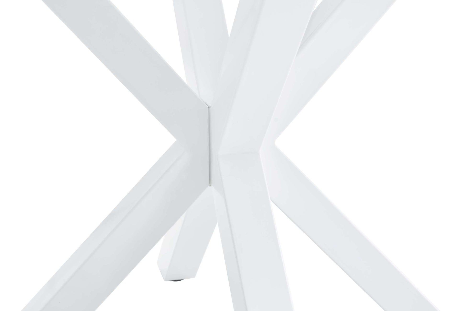 42.1"White Table Mid Century Dining Table For 4 6 People With Round Mdf Table Top, Pedestal Dining Table, End Table Leisure Coffee Table,Cross Leg White Kitchen & Dining Tables Mdf