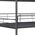 Furnituretriple Bunk Bed, Full Full Full, Black Black Metal