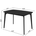 Solid Wood Dining Table Timeless Elegance For Your Dining Space Black Desk Top Plywood