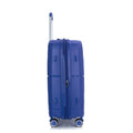 Expandable Hardshell Suitcase Double Spinner Wheels Pp Luggage Sets Lightweight Durable Suitcase With Tsa Lock,3 Piece Set 20 24 28 ,Navy Navy Polypropylene