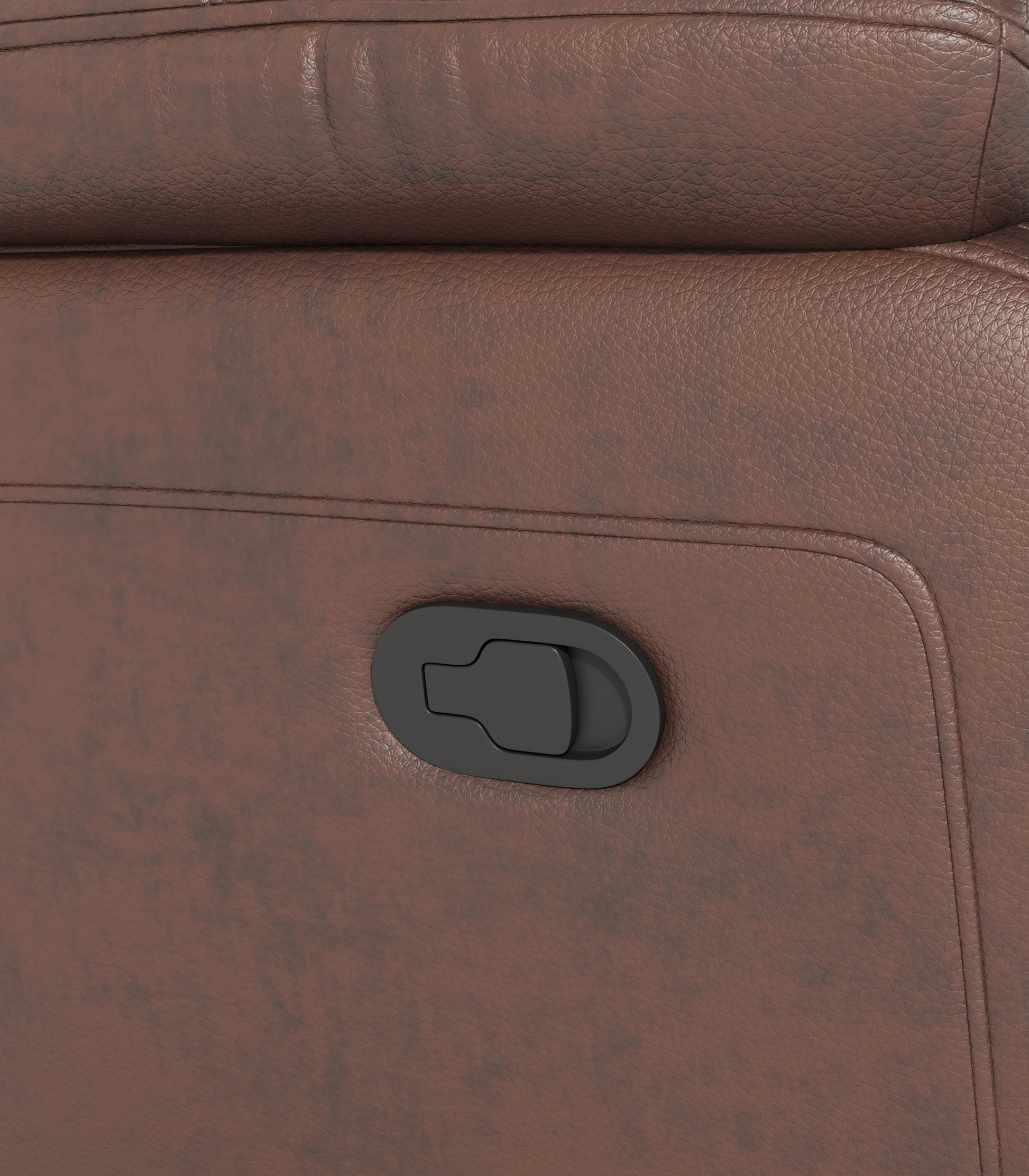 Genuine Leather Non Power Reclining Sofa With Drop Down Table,Stainless Steel Cupholders And Magazine Bag Brown Brown Primary Living Space American Design Foam Genuine Leather