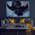 1Pcs Drop Ping Framed Canvas Wall Art Decor Painting For Halloween,Scary Pumpkin Painting For Halloween Gift, Decoration For Halloween Office Living Room, Bedroom Decor 2418In Thickness 1.5Inch Rectangle Framed Multicolor Halloween Oversized 41In Canvas
