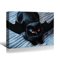 Drop Ping Framed Canvas Wall Art Decor Painting For Halloween,Scary Pumpkin Painting For Halloween Gift, Decoration For Halloween Office Living Room, Bedroom Decor Ready To Hang Rectangle Framed