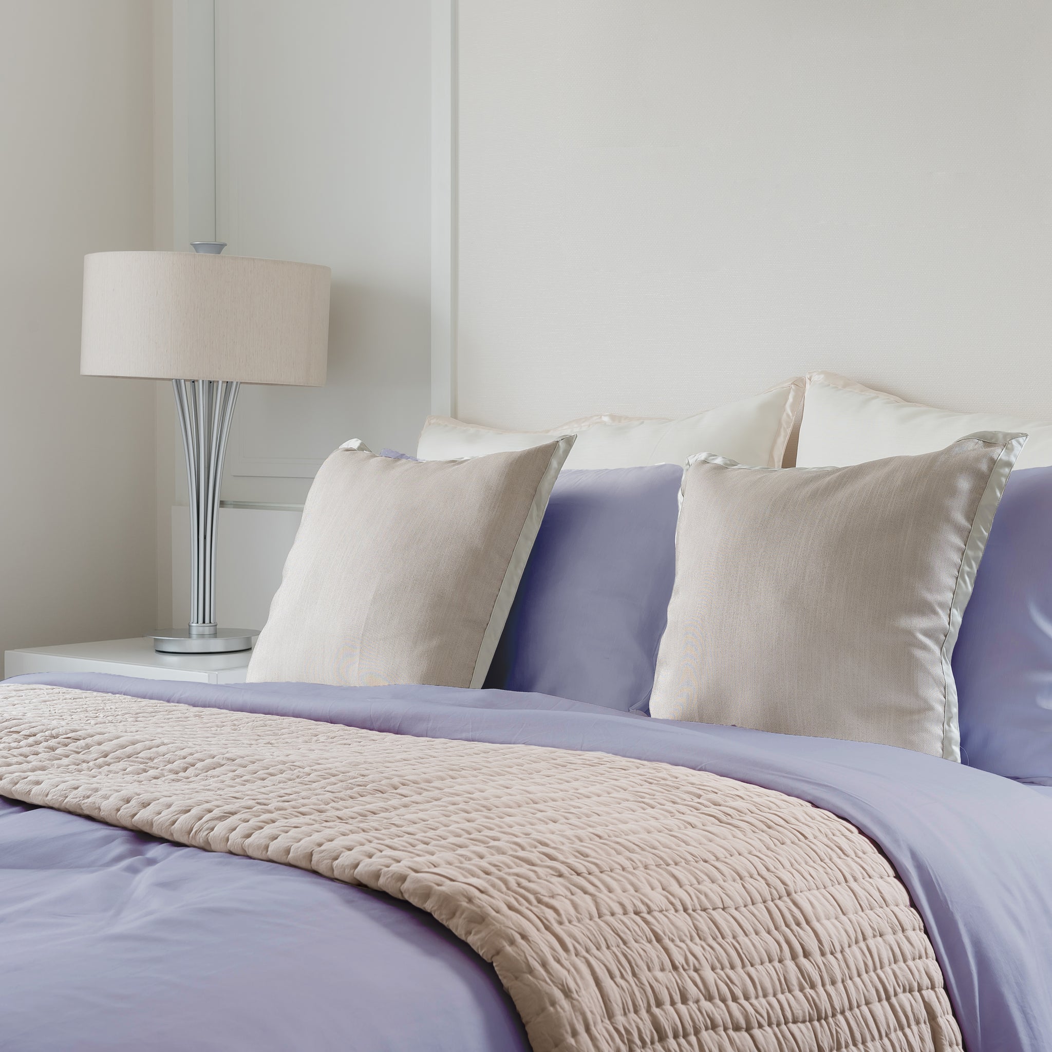Luxuriously Soft 100% Viscose Derived From Bamboo 4 Piece Sheet Set, Oeko Tex Certified, King Amethyst Light Purple Bamboo