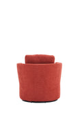 Swivel Barrel Chair, Comfy Round Accent Sofa Chair For Living Room, 360 Degree Swivel Barrel Club Chair, Leisure Arm Chair For Nursery, Hotel, Bedroom, Office, Lounge Brick Red Brick Red Primary Living Space Modern Foam Polyester