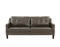 Sofa Set 2Pc Set In Black Faux Leather Gray Faux Leather