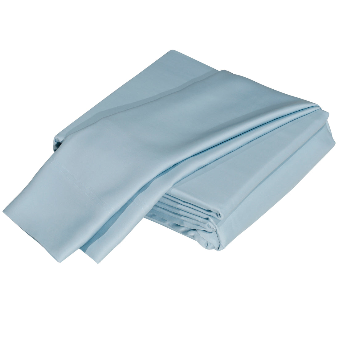 Luxuriously Soft 100% Viscose Derived From Bamboo 4 Piece Sheet Set, Oeko Tex Certified, King Sky Light Blue Bamboo