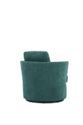 Swivel Barrel Chair, Comfy Round Accent Sofa Chair For Living Room, 360 Degree Swivel Barrel Club Chair, Leisure Arm Chair For Nursery, Hotel, Bedroom, Office, Lounge Emerald Emerald Primary Living Space Modern Foam Polyester