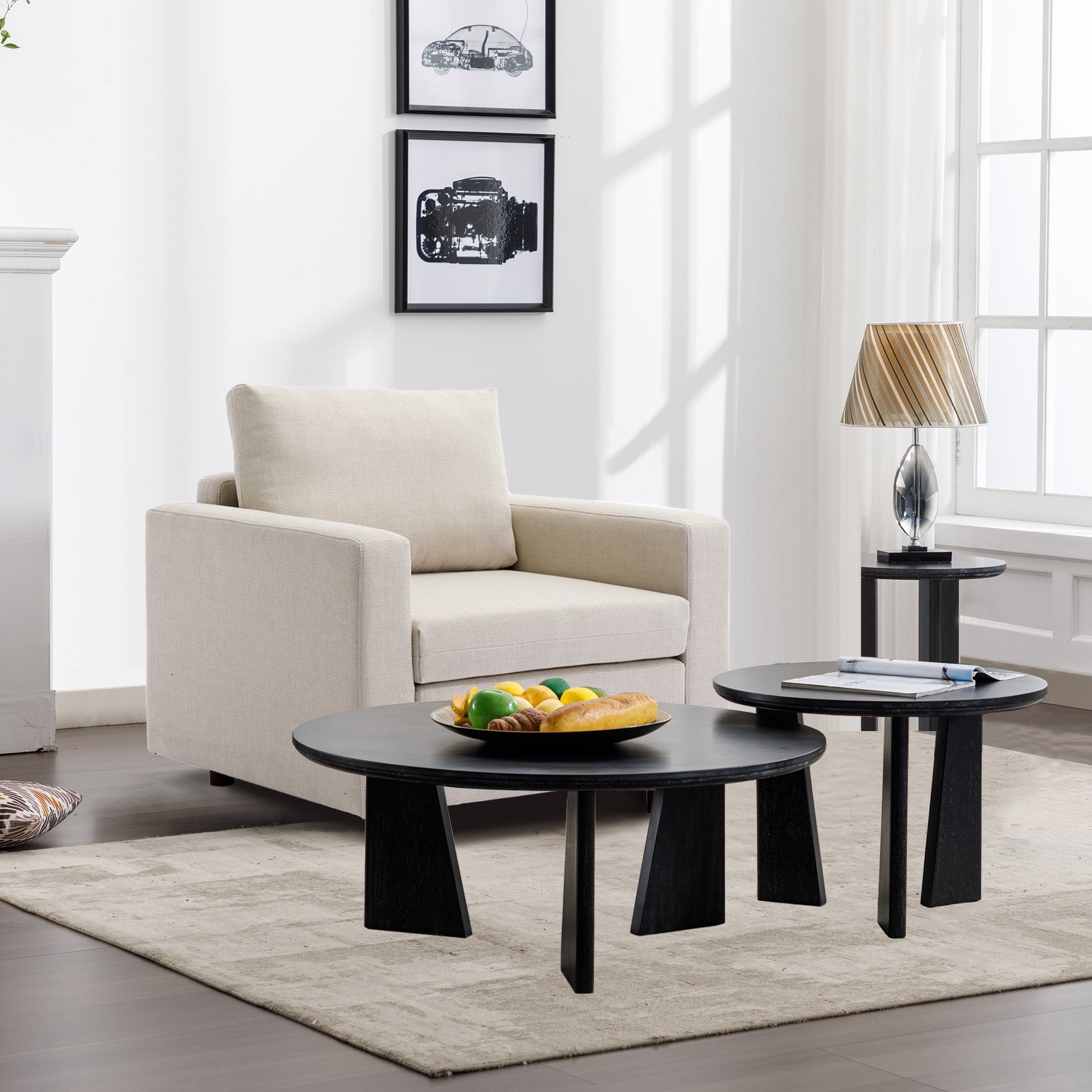 Single Seat Module Sofa Sectional Couch,Cushion Covers Non Removable And Non Washable,Cream Cream Linen Wood Primary Living Space Soft Cushion Back Modern Rubberwood Square Arms Foam Linen 1 Seat