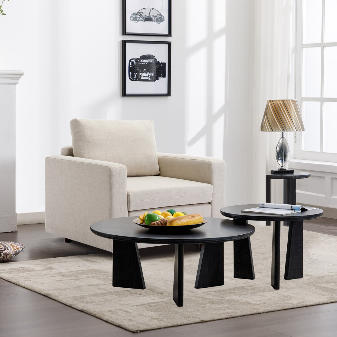 Single Seat Module Sofa Sectional Couch,Cushion Covers Non Removable And Non Washable,Cream Cream Linen Wood Primary Living Space Soft Cushion Back Modern Rubberwood Square Arms Foam Linen 1 Seat