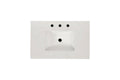 30 Inch Freestanding Bathroom Vanity With Sink, Carrara Engineered Marble Vanity Top With Undermounted Rectangular Ceramic Sink, Large Storage Soft Close Door, White 24V03 30Wh White Wood Solid Wood